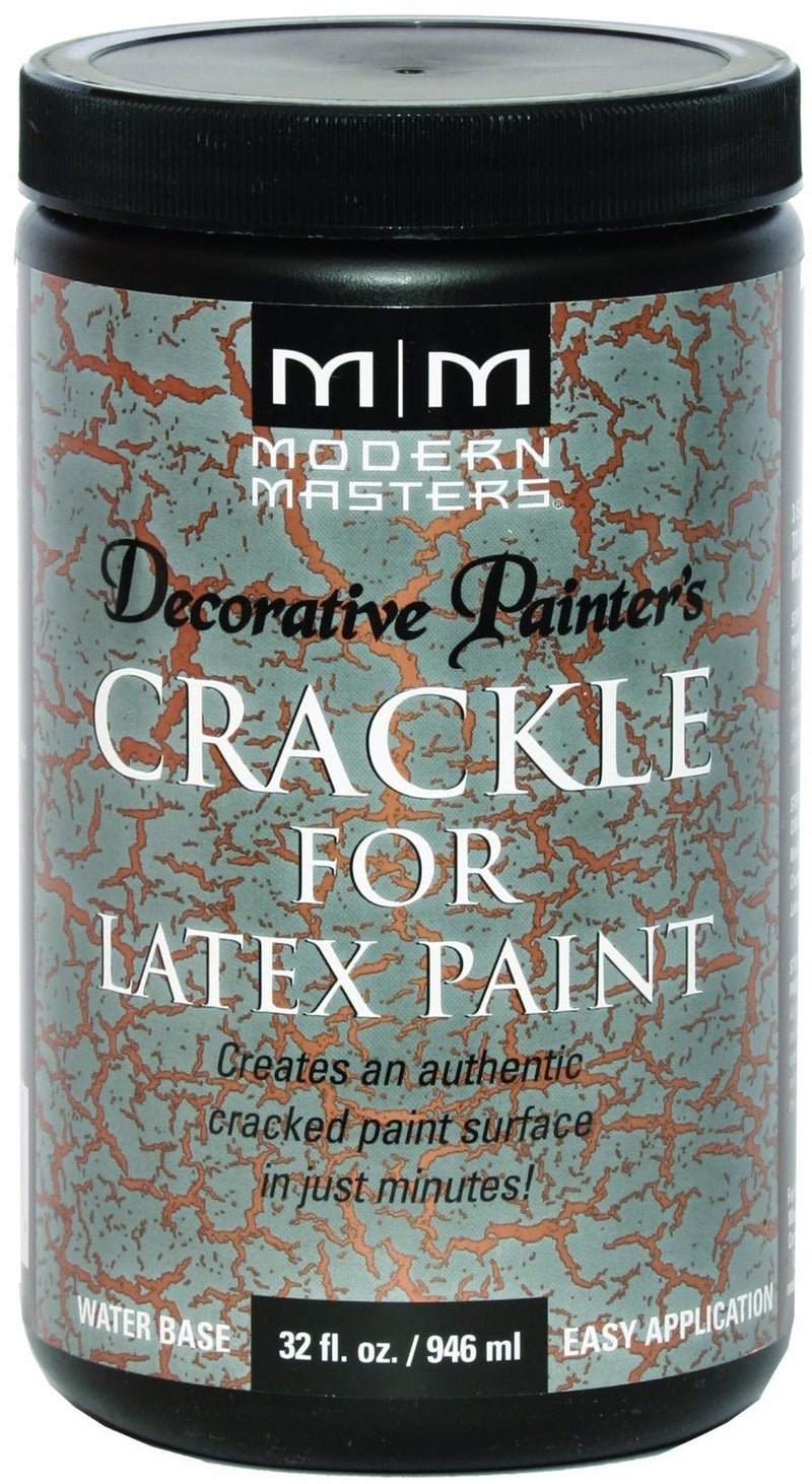 qt Modern Masters DP601 Black Decorative Painterâ€™s Water-Based Crackle